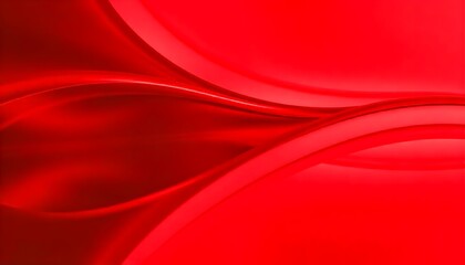 Obraz premium Red abstract background with soft curves and reflect swirling, red liquid reflecting on a smooth surface.