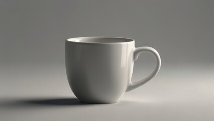 Obraz premium homelike mug with tea on a white background