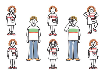 色々な表情の可愛い子供達