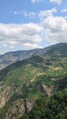 Fototapeta premium landscape with clouds and mountains