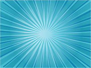 発色の良いグラフィカルな集中線背景_ライトブルー