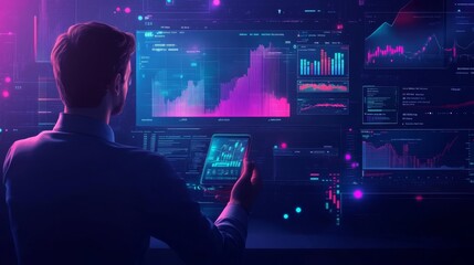 AI-driven personal finance platforms offering investment insights and risk analysis: A futuristic app that helps users invest smartly with real-time AI-driven recommendations.