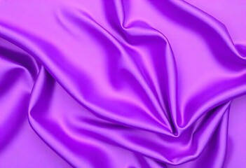 Smooth flowing purple satin fabric with soft wavy. flowing purple satin with soft folds and highlights.