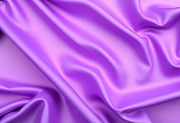 Obraz premium Smooth flowing purple satin fabric with soft wavy. flowing purple satin with soft folds and highlights.