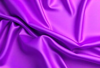 Smooth flowing purple satin fabric with soft wavy. flowing purple satin with soft folds and highlights.