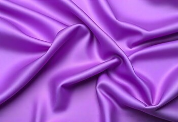 Smooth flowing purple satin fabric with soft wavy. flowing purple satin with soft folds and highlights.