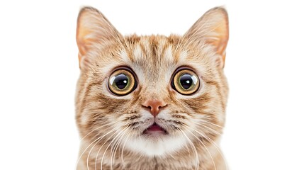 portrait of a cat isolated