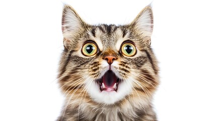 Obraz premium portrait of a cat isolated