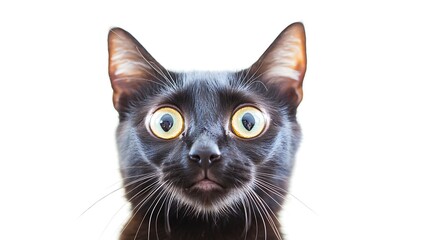 portrait of a cat isolated