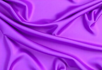 Fototapeta premium Smooth flowing purple satin fabric with soft wavy. flowing purple satin with soft folds and highlights.