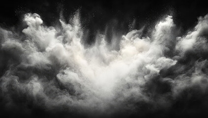 Obraz premium smoke on the black background. Created with Ai