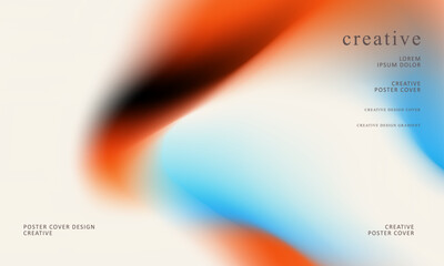 Obraz premium Trendy gradient mesh abstract design background.