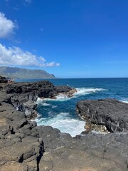Kauai, beach and rocks