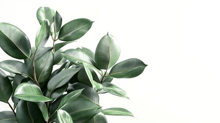 Obraz premium leaves on white background