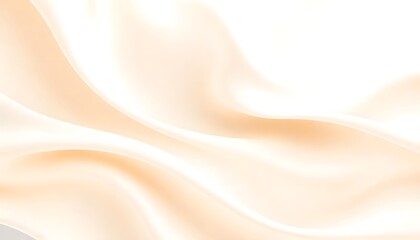 Smooth flowing beige and white abstract waves smooth, peach colored surface with a subtle gradient.