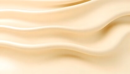 Obraz premium Smooth flowing beige and white abstract waves smooth, peach colored surface with a subtle gradient.