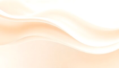 Obraz premium Smooth flowing beige and white abstract waves smooth, peach colored surface with a subtle gradient.