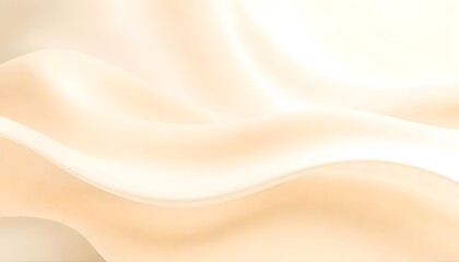 Smooth flowing beige and white abstract waves smooth, peach colored surface with a subtle gradient.