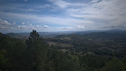 Panorama in Carpegna nelle Marche