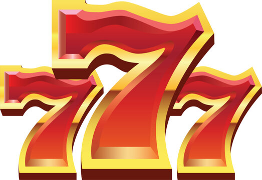 icon slots 777 casino  Vector illustration