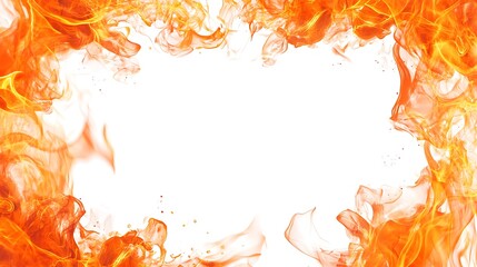 frame with fire