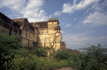 the Kumbhalgarh Fort near the Town of Udaipur in the Province of Rajasthan in India. India, Udaipur, January, 1998