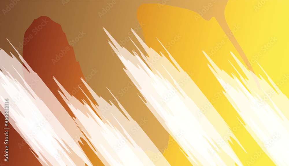 Fototapete abstract yellow background with waves. vector background with space for text.