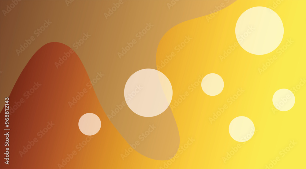 Fototapete abstract yellow background with waves. vector background with space for text.