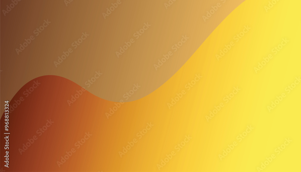 Fototapete abstract yellow background with waves. vector background with space for text.