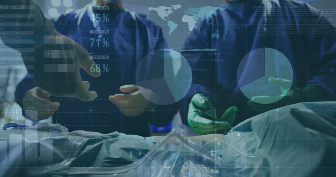 Image of financial data processing over diverse surgeons