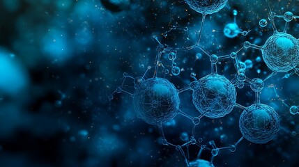 3D Rendering of a Complex Molecular Structure