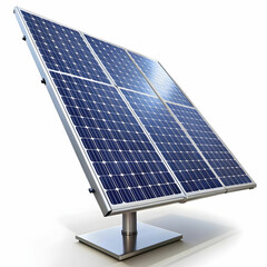 a solar panel on white background