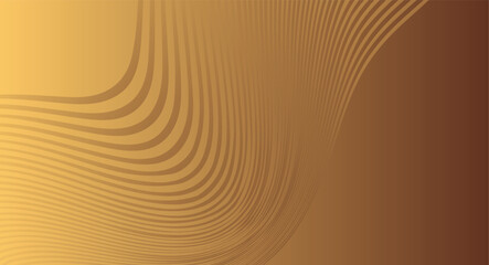 abstract yellow background with waves. vector background with space for text.