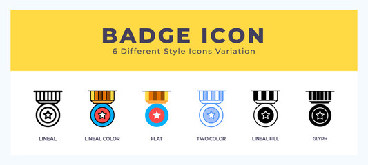 Badge icon for websites and apps. vector illustration