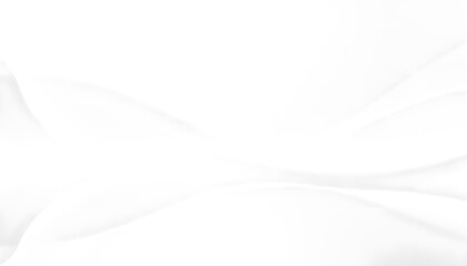 Naklejka premium White abstract background with soft Smooth, white fabric with gentle waves and folds.