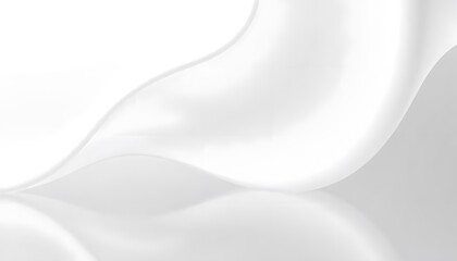White abstract background with soft Smooth, white fabric with gentle waves and folds.