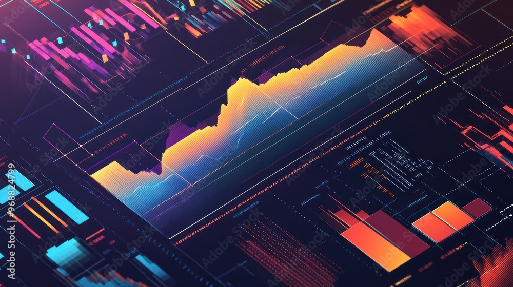 Poster Abstract Digital Data Visualization with Colorful Charts and Graphs