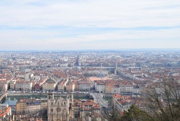 Obraz premium フランス・リヨンの街並み