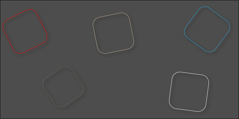 colorful square saepe. black color background