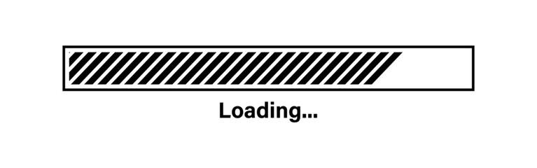 Vector isolated Loading bar icon