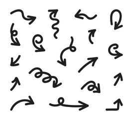 Hand Drawn Doodle Arrow