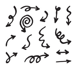 Hand Drawn Doodle Arrow