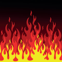 Fire flame logo. Abstract fire flame on white background