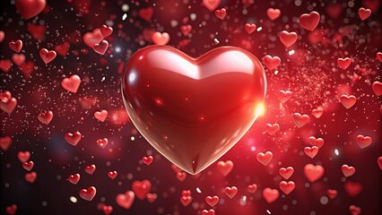 Falling heart animation with background, perfect for Valentine's Day or romance-themed projects