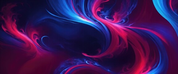 Fototapeta premium Maroon and Blue Swirling Flame Abstract Background