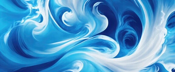 Naklejka premium White and Blue Swirling Flame Abstract Background