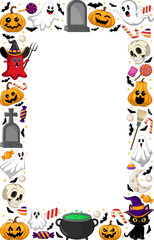 Obraz premium Halloween background with Scary Element, Editable design
