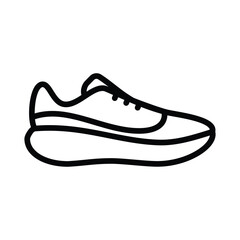 running shoe icon line vector design in trendy style