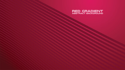 Red gradient with curve line abstract background for backdrop or presentation