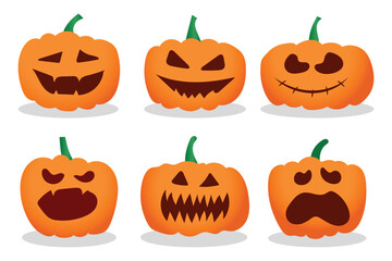 Halloween funny icon easy illustration.